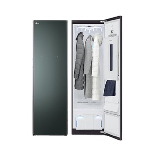 LG樂金 B723OG 蒸氣電子衣櫥加大款霧面玻璃 石墨綠 含標準安裝 大型配送