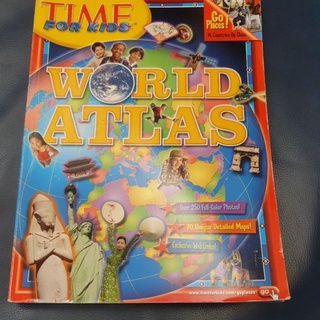 美國時代雜誌世界地圖兒童版(英文書，2005)