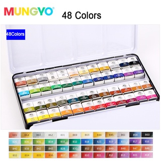 Mungyo 盟友MWPH 專業固體水彩顏料 12/24/48 色套裝