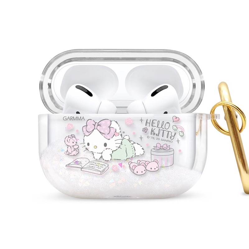 GARMMA Hello Kitty AirPods Pro藍芽耳機流沙保護套