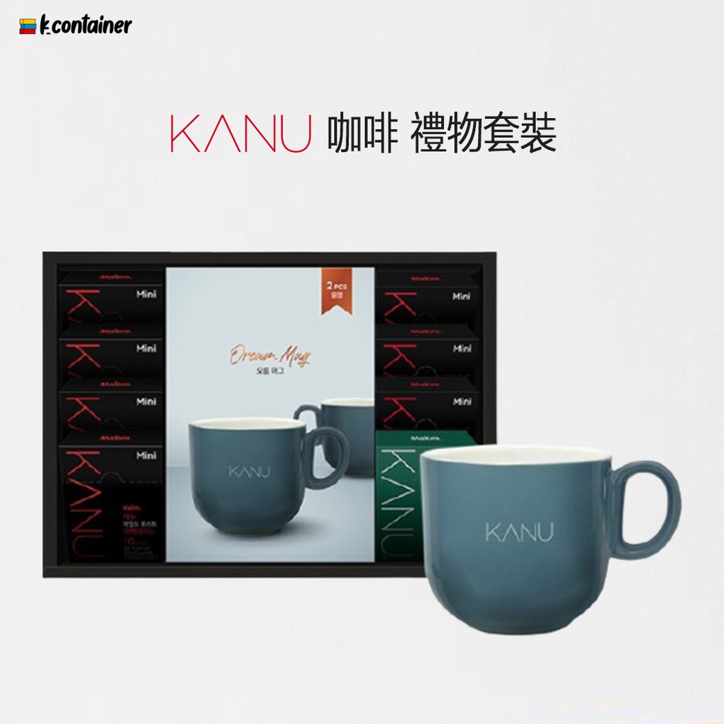 [MAXIM] 韓國咖啡 KANU mini 美式黑咖啡 套裝禮品(80包/Mug 2ea)