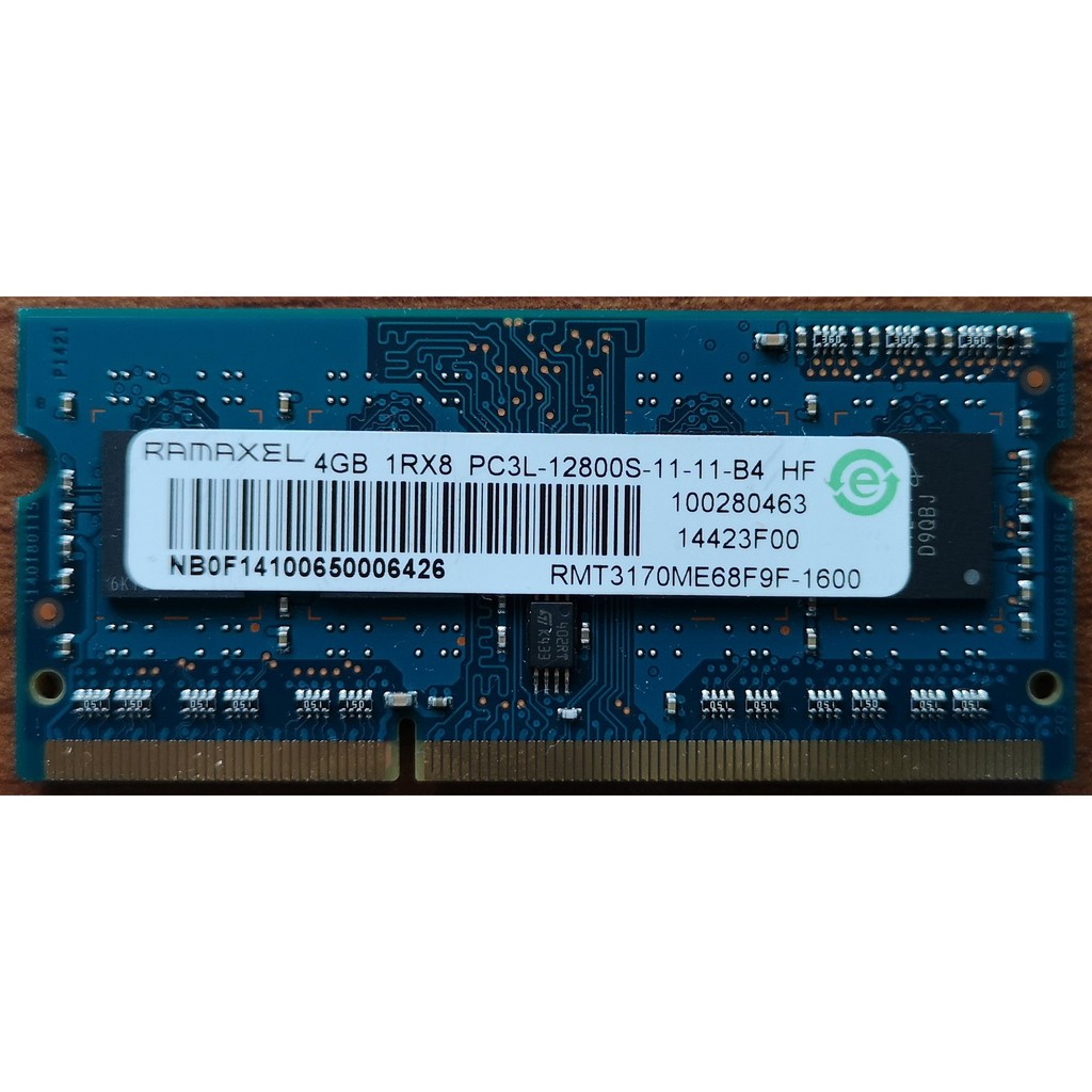 【可刷卡】Ramaxel DDR3 4GB 1600mhz 筆電記憶體 RAM
