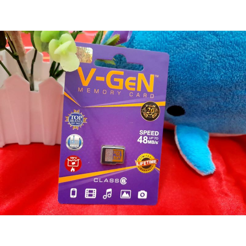 8gb V-GEN 存儲卡 Class 6 FULL mSD 存儲卡 Micro SD 卡 VGEN 原裝