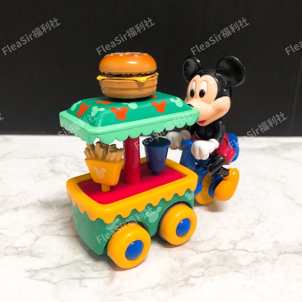 【FleaSir福利社】現貨 迪士尼store 米老鼠 米奇 漢堡 薯條 飲料 餐車造型 迴力車 A20