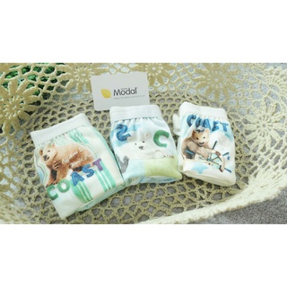 亞蘭夢藤 臺灣製 男童內褲三角3件組 木纖維 莫代爾(Modal) 狗狗款 兒童內褲 零碼特價