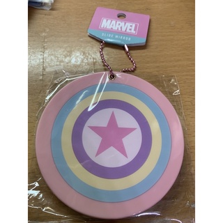 漫威 MARVEL 正版授權 蜘蛛人 美國隊長 盾牌 鏡子 隨身鏡 吊飾