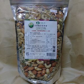 美好人生 天然綜合生堅果 1000公克/包 未經烘焙 無新增防腐劑 精力湯專用