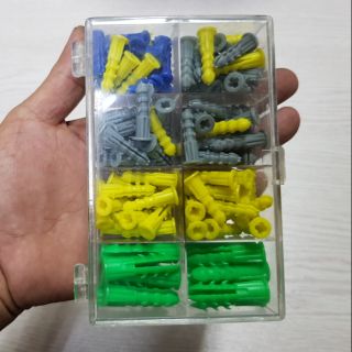塑膠釘附盒子 塑膠壁虎 尼龍釘套 螺絲