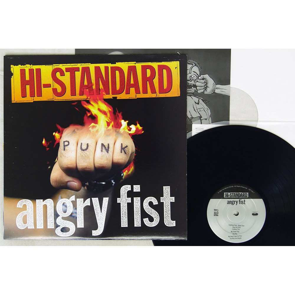 Hi-Standard ‎– Angry Fist (12吋黑膠專輯唱片初版PUNK) | 蝦皮購物