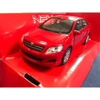 豐田 corolla altis 1/36 全新盒裝 合金模型迴力車 紅色款 模型車