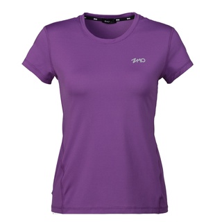 【ZMO】女膠原蛋白柔膚排汗短袖衫-紫色
