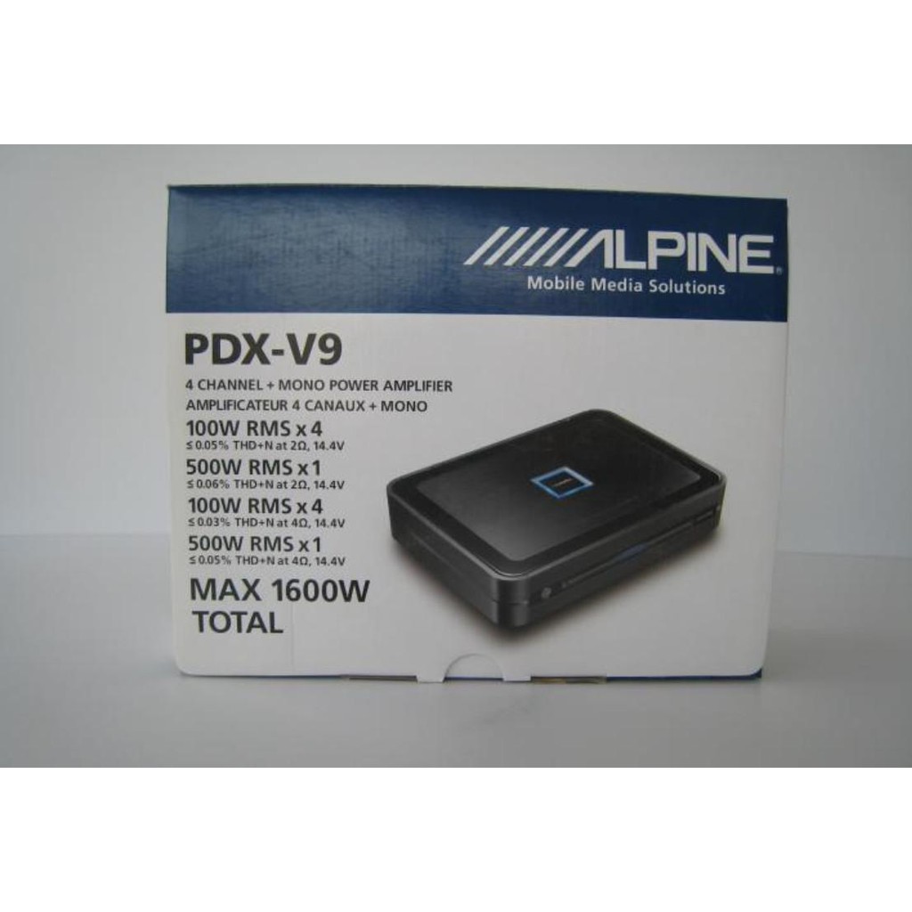 (新品平輸) alpine PDX-V9 五聲道 汽車音響 擴大機 D類 可面交