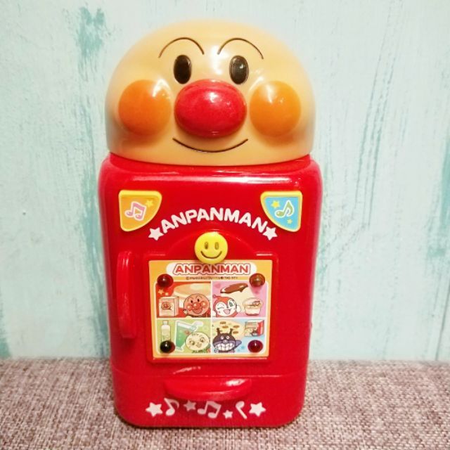 日本 麵包超人絕版冰箱發聲燈光有聲正版日版扮家家酒玩具冰箱發光會說話ANPANMAN兒童玩具冰箱細菌人小病毒哈密瓜公仔