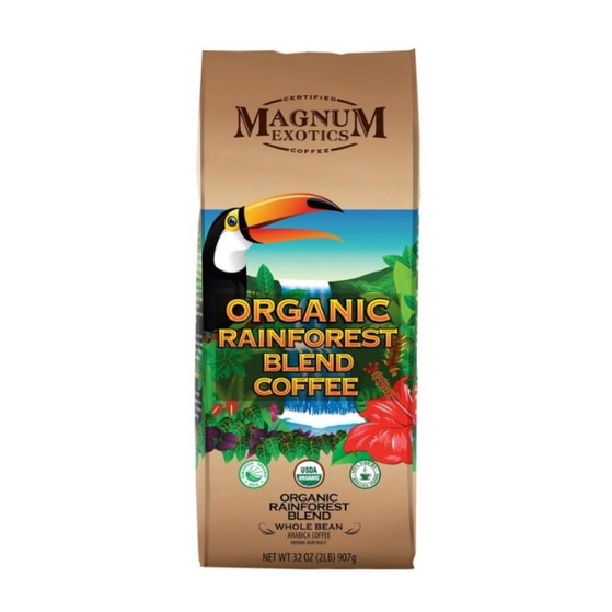 Costco好市多代購 Magnum 熱帶雨林有機咖啡豆 907公克 676047