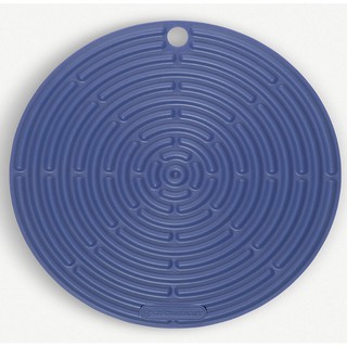LE CREUSET 多功能耐熱矽膠隔熱墊（藍色）砧板防滑墊 開罐器 鍋墊 餐桌佈置