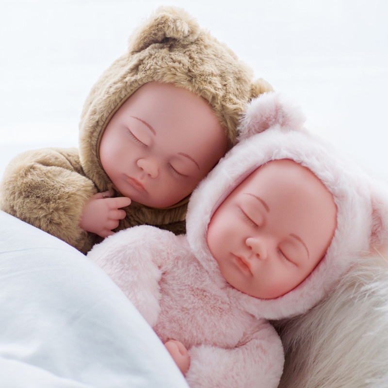 仿真娃娃玩具嬰兒軟矽膠洋娃娃寶寶布娃娃陪睡眠玩具女孩