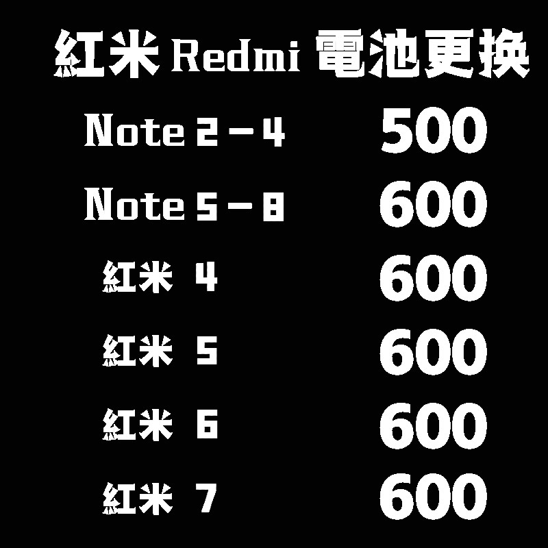 Redmi紅米 系列 更換電池 Note2/3/4/5/6Pro/7/8T/8T Pro