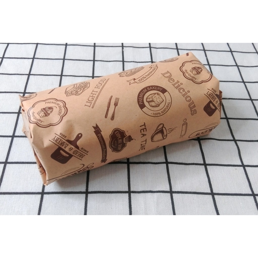 🍊安欣西點材料行🍊 歐風輕食防油紙/包裝紙(咖啡)30x30(厚) 100入