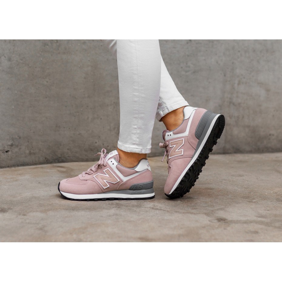提莫~New Balance 574 粉白櫻花粉粉紅乾燥玫瑰灰粉WL574UNC 女慢跑鞋| 蝦皮購物