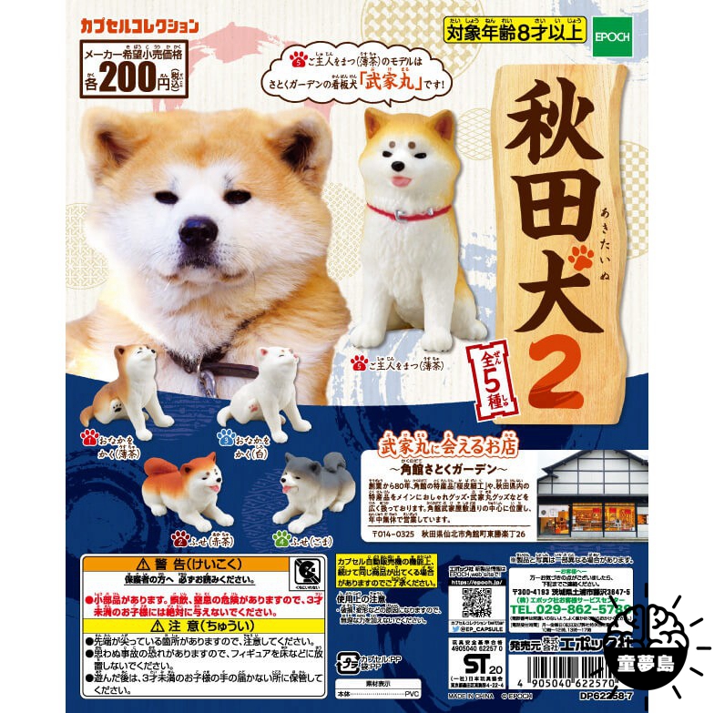 Epoch扭蛋超萌可愛日本人氣萌寵秋田犬2柴犬狗狗迷你小擺件 蝦皮購物