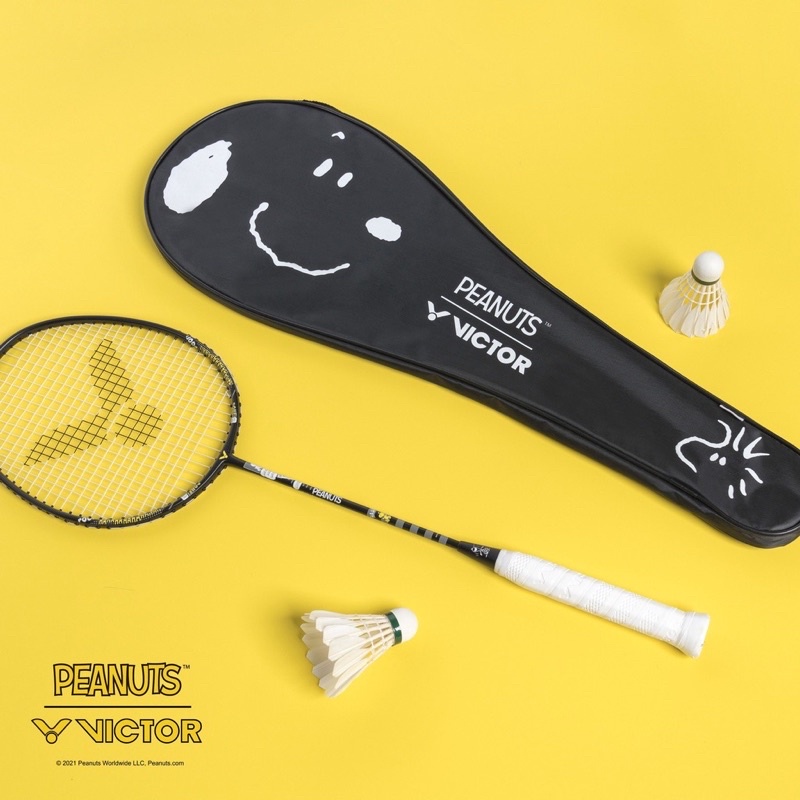 🏸凱欣體育🏸VICTOR 勝利 史努比聯名款 入門款 穿線拍SNOOPY ARS-SN POW 附專屬拍袋