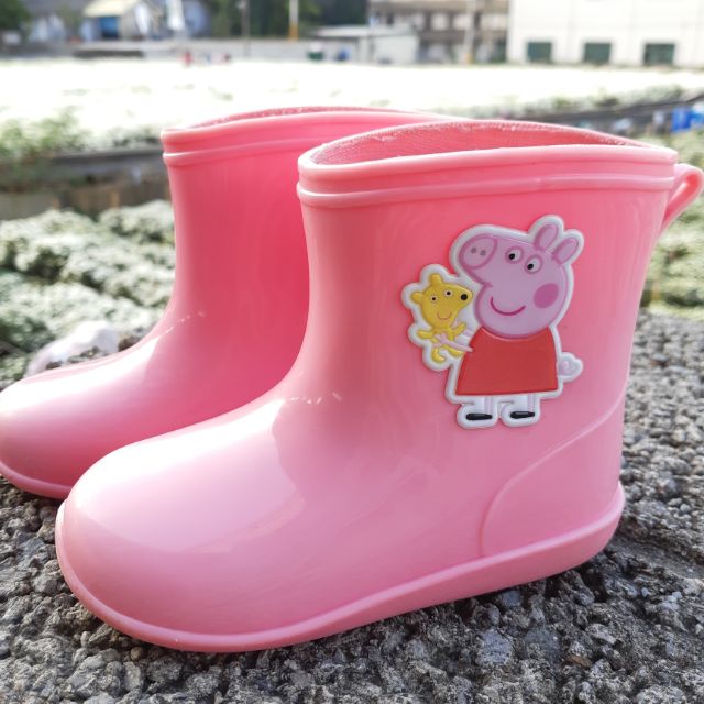 佩佩粉紅豬 粉色雨鞋 14cm(2手)