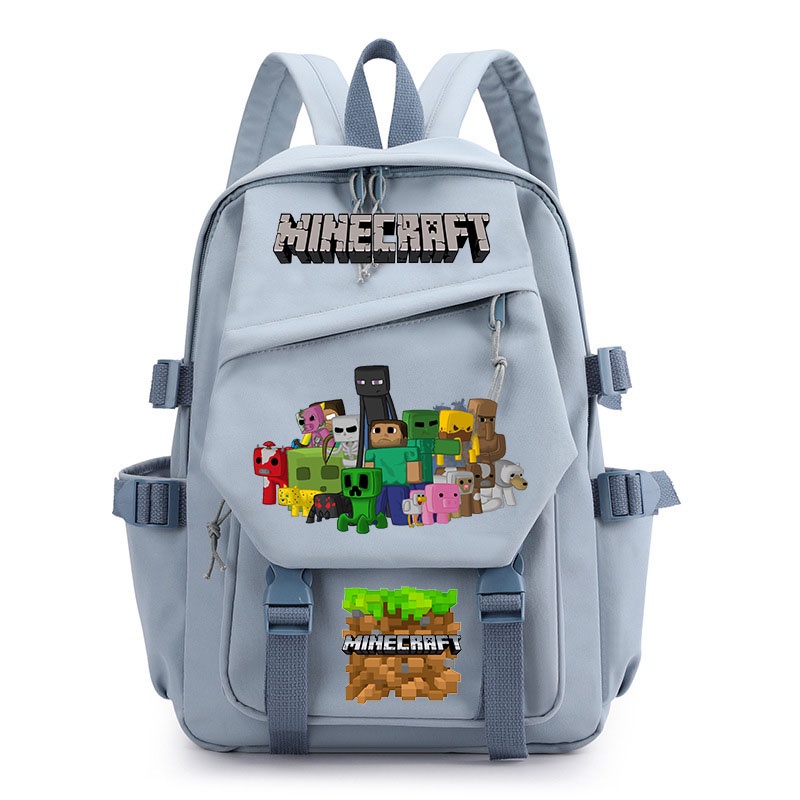 可愛的背包 Minecraft 背包我的世界書包女士大容量背包男士筆記本電腦學生背包