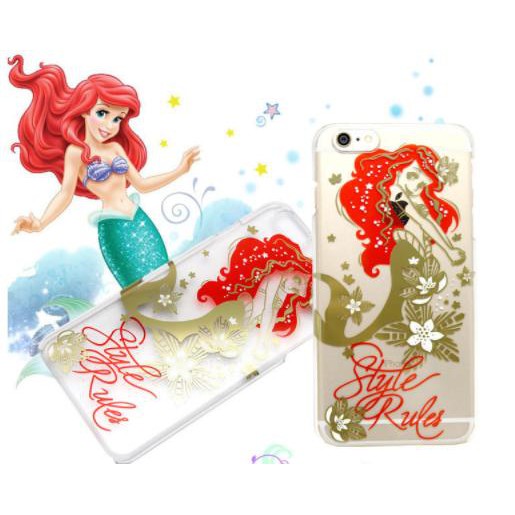 &lt;現貨&gt;日版 小美人魚 Ariel 電鍍燙金 iPhone 6/6S 6/6Splus 手機殼