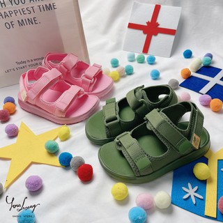 【Luxury】現貨 NEW BALANCE 涼鞋 拖鞋 兒童 輕便 魔鬼氈 小童款 兩色 粉色 綠色 女童 男童 玩水