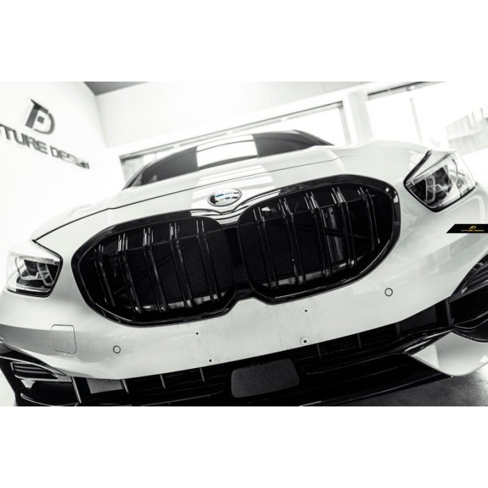【政銓企業】BMW F40 全車系 適用 高品質 雙線 鋼琴烤漆 亮黑 水箱罩 鼻頭 現貨 品質保證