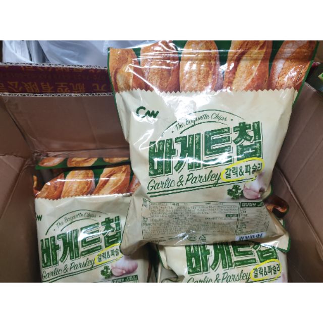 #現貨 &lt;268免運&gt;# 韓國CW 香蒜奶油麵包餅乾 /400g