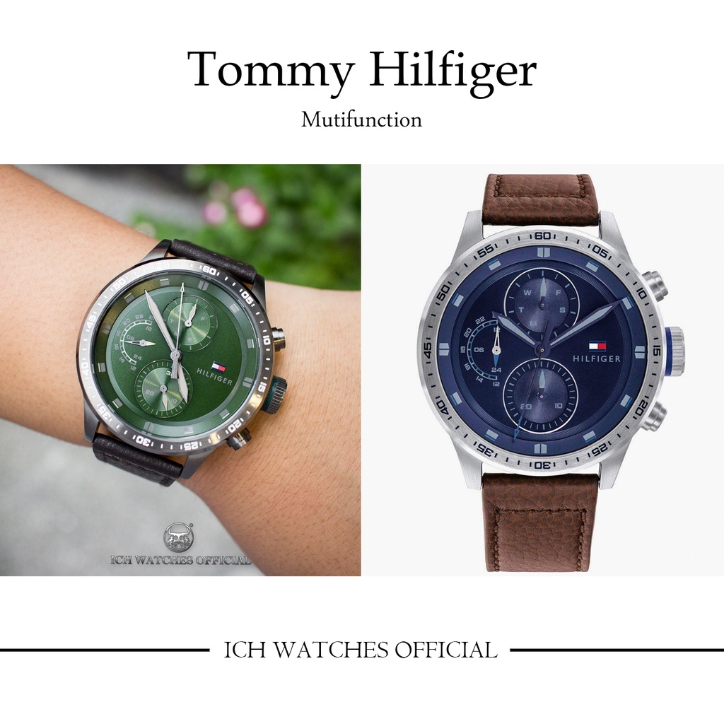 美國Tommy Hilfiger 多功能系列三眼錶-手錶男錶女錶星期生日禮物情人節禮物父親節禮物聖誕禮物1791809