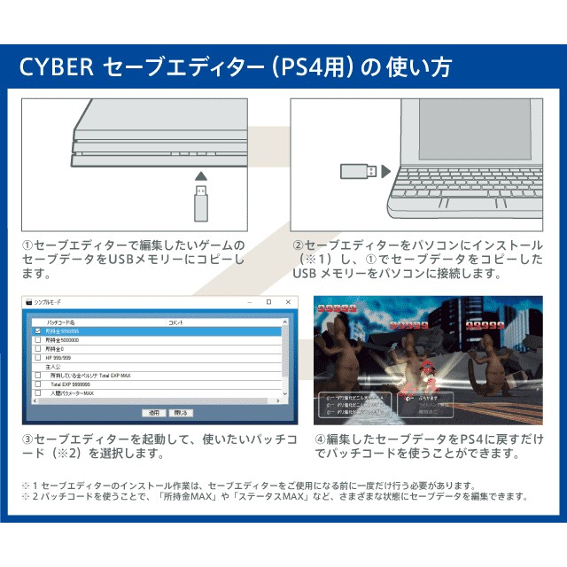 早月貓發売屋 現貨販售中 Cyber Ps4 專用金手指存檔修改器 3人用版 Save Editor 三人版 蝦皮購物