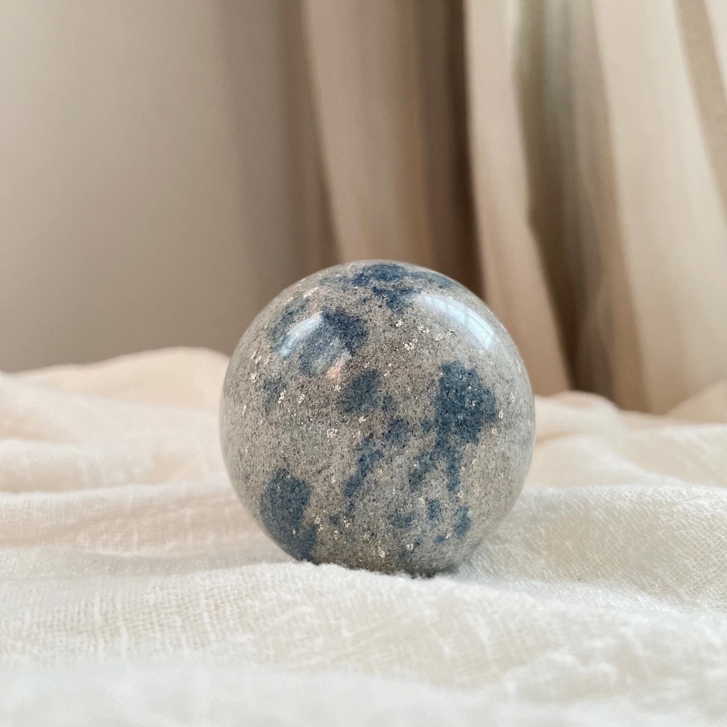 石光靜好ꈍ◡ꈍ K2球 藍銅礦共生