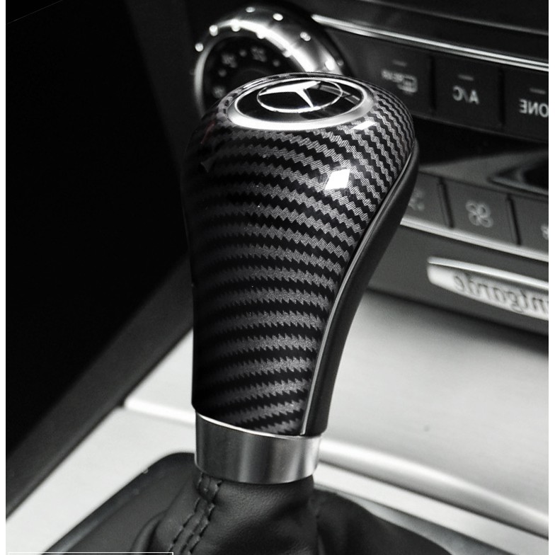 Benz 老款 GLK CLS C E G级 排檔頭碳纖維保護殼 內飾配件