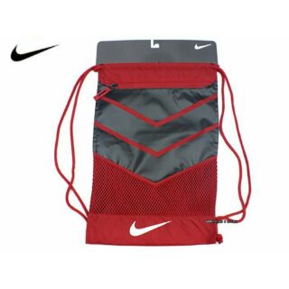NIKE 直立雙肩束口包/ 球鞋袋 / 後背包 / 訓練袋 ( 紅 BA5250657)