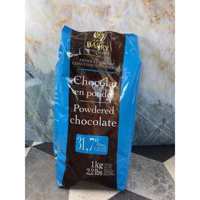 Cacao Barry 可可巴芮巧克力粉（含糖） 1KG  （蝦皮代開發票）-超取限4包