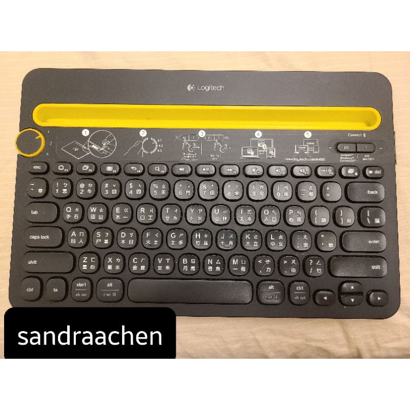 二手 Logitech 羅技 K480 多功能藍芽鍵盤(黑)