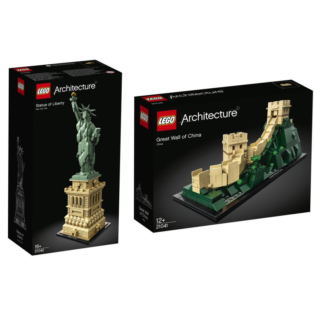 ［想樂］全新 樂高 LEGO 21041 + 21042 建築 萬里長城+自由女神 合購特惠