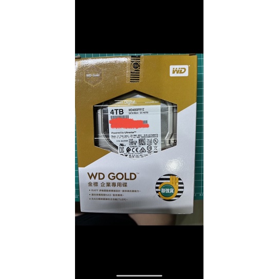 全新未拆WD 金標 4TB