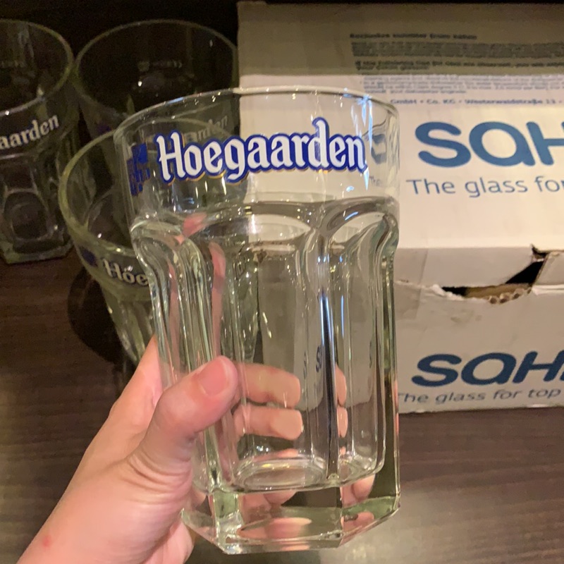 進口比利時Hoegaarden豪格登小麥啤酒杯