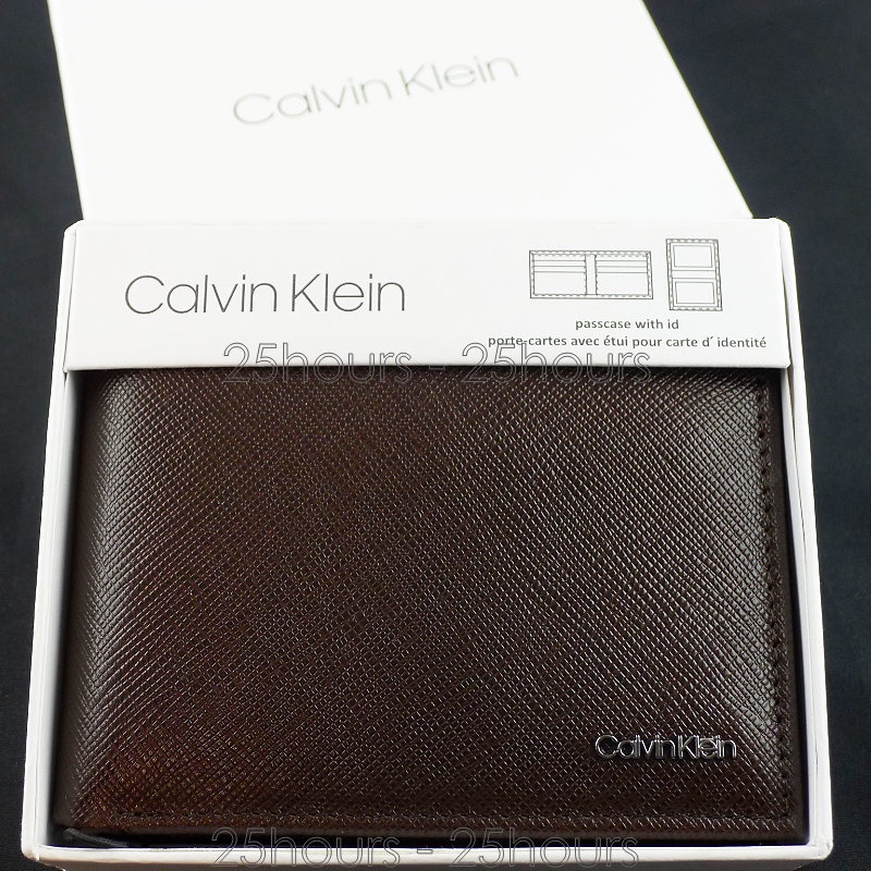 🇺🇸CK專櫃正品🇺🇸美國calvin klein專櫃購入 凸字LOGO 防刮皮 短夾 男生 皮夾 男用 錢包