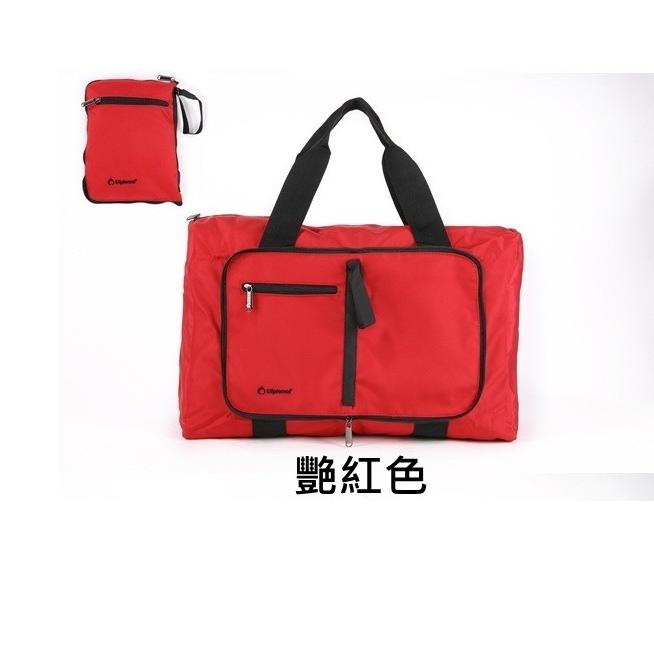 【Diplomat 外交官】輕便可折疊防潑水大容量購物袋DB-513-1(紅色)  可掛行李箱上 登機隨身行李 出國旅遊