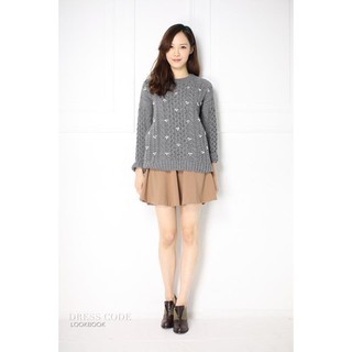 轉賣dress code咖啡色短裙-全新