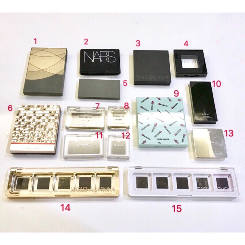 各式專櫃開架眼影腮紅空盤空殼彩妝diy 蝦皮購物