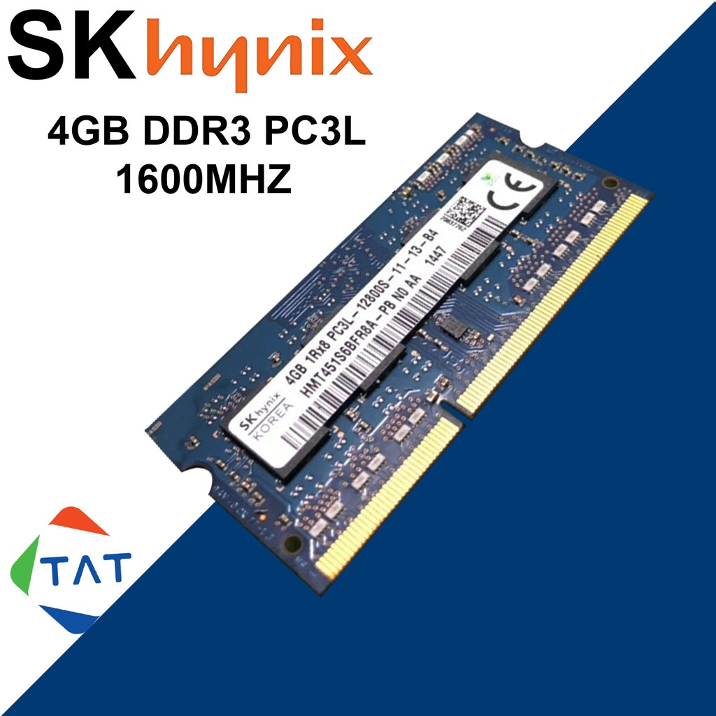 4gb DDR3 Ram 三星 Hynix Bus 1600MHz PC3L-12800 1.35V 適用於筆記本電腦