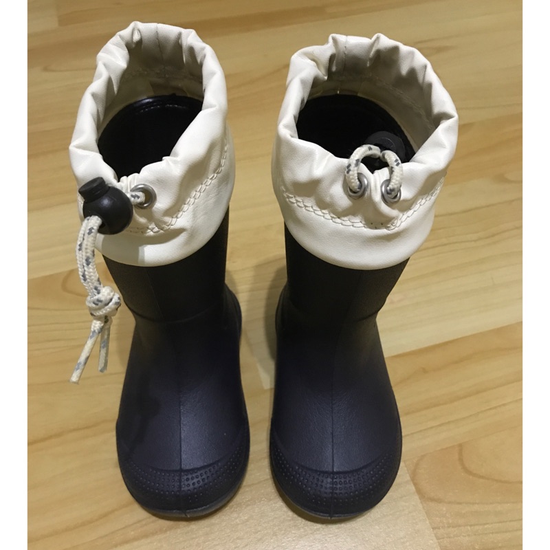無印良品深藍小童雨靴（尺寸：14-15）