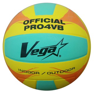 便宜運動器材 Vega OVR-402 VEGA 超軟橡膠4號排球(黃/ 綠 / 橘) 教學 練習 用球