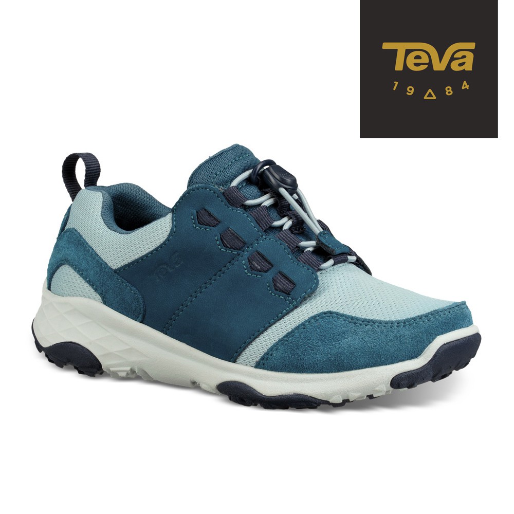 【TEVA】中/大童 Arrowood 2 Low WP 低筒防水牛皮機能休閒鞋/登山鞋/童鞋-大西洋藍 (原廠現貨)