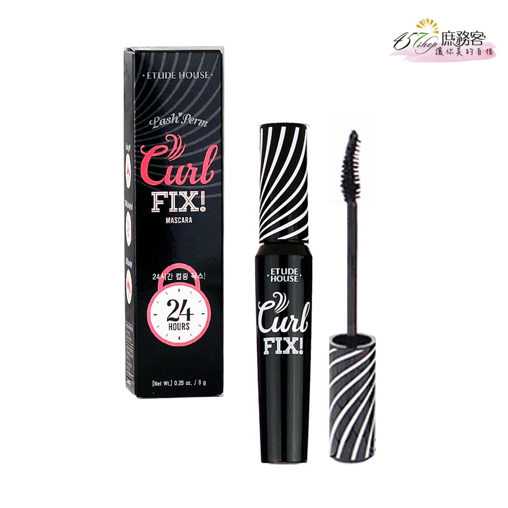 庶務客 Etude House Curl Fix 睫毛膏睫毛膏防暈染捲翹定型睫毛膏catie 蝦皮購物